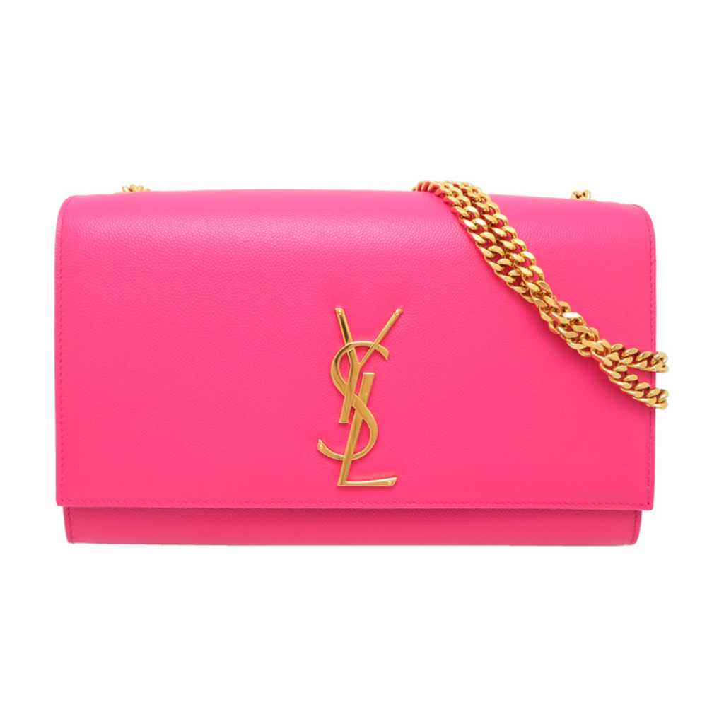 Saint Laurent Paris Kate Midim Women's Shoulder Bag IND364021 Leather Pink